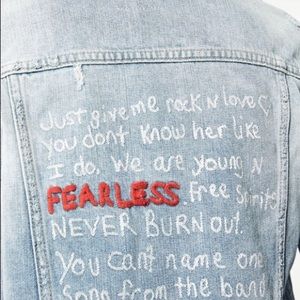 zara fearless denim jacket